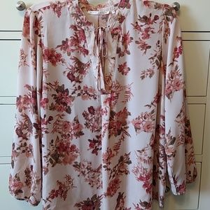 Romantic floral  blouse